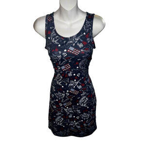 Women's Columbia Dress, x Small, patriotic 4th of July American dry fit